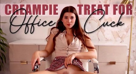 Eva de Vil - Creampie Treat For Office Cuck